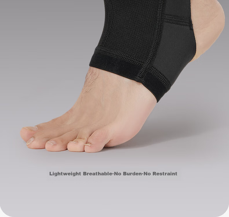 ANTA Ankle Brace, Foot Support, Prevents Sprains, Post-Injury Fixation, Supports Basketball Sports Ligament Injury, Lightweight, Black, Size L 2