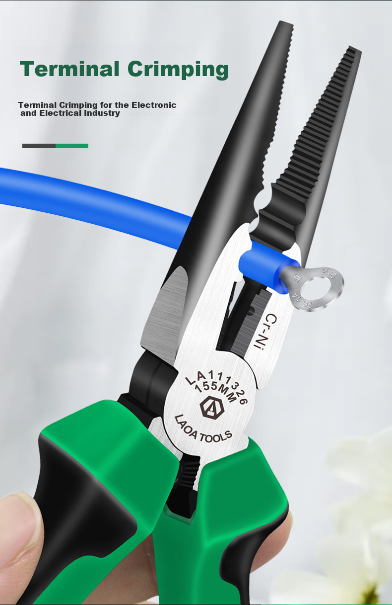 LAOA Fishing Pliers, Multifunctional Needle-Nose Pliers, Household Terminal Crimping And Wire Stripping Pliers, 6 Inches, LA111326 9