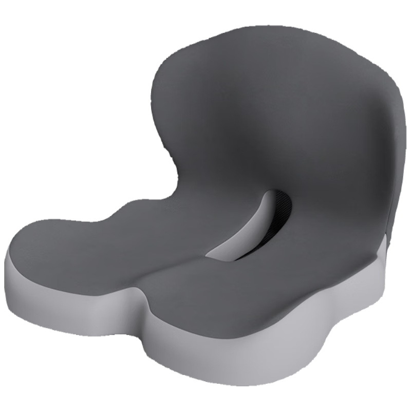 Yuzhaolin Office Lumbar Support Seat Cushion Integrated Backrest Hemorrhoid Relief Chair Cushion Ergonomic Hip Protection Seat Pad