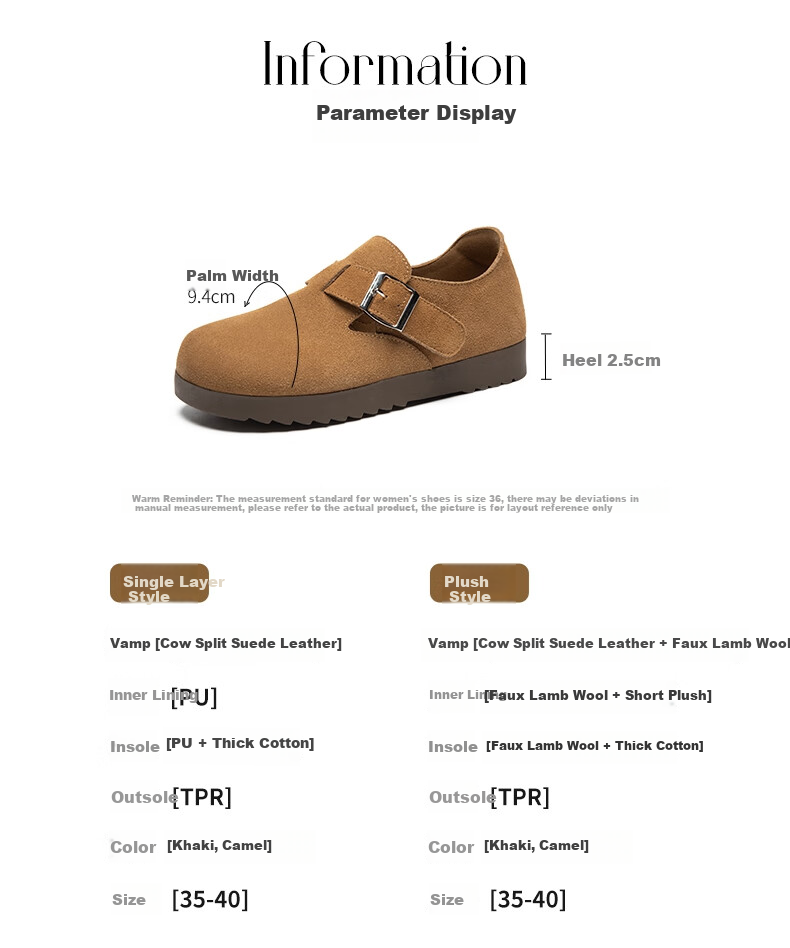 ZHR Bokeng Women's Shoes, 2026 New Style, Genuine Leather, Commuter Women's Shoes, Casual Versatile Flats, AB55 Camel Color, Size 38 4