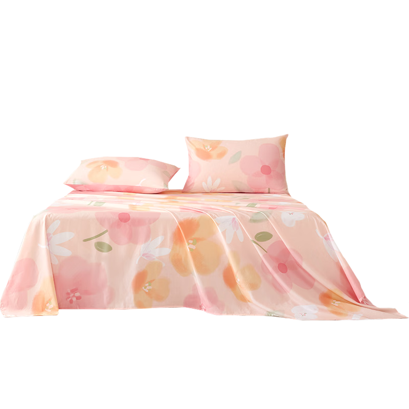 BEYOND Home Textiles Pure Cotton Bed Sheet with Printed Pattern, All-Cotton Duvet Cover Single Piece Set, Sunflower Pattern, 230*245cm Jiaju Gua