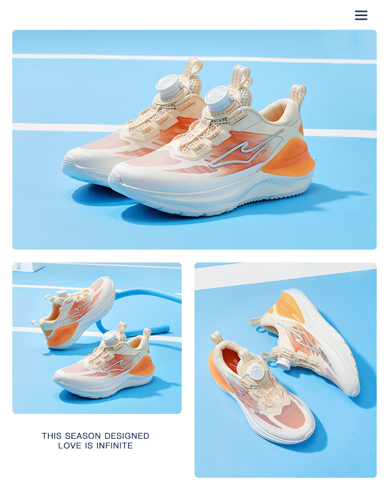 ERKE Children's Shoes, Boys And Girls Casual Shoes, Kids' Rotary Buckle Shock-Absorbing Lightweight Running Shoes, Pink/ERKE White, Size 35 17