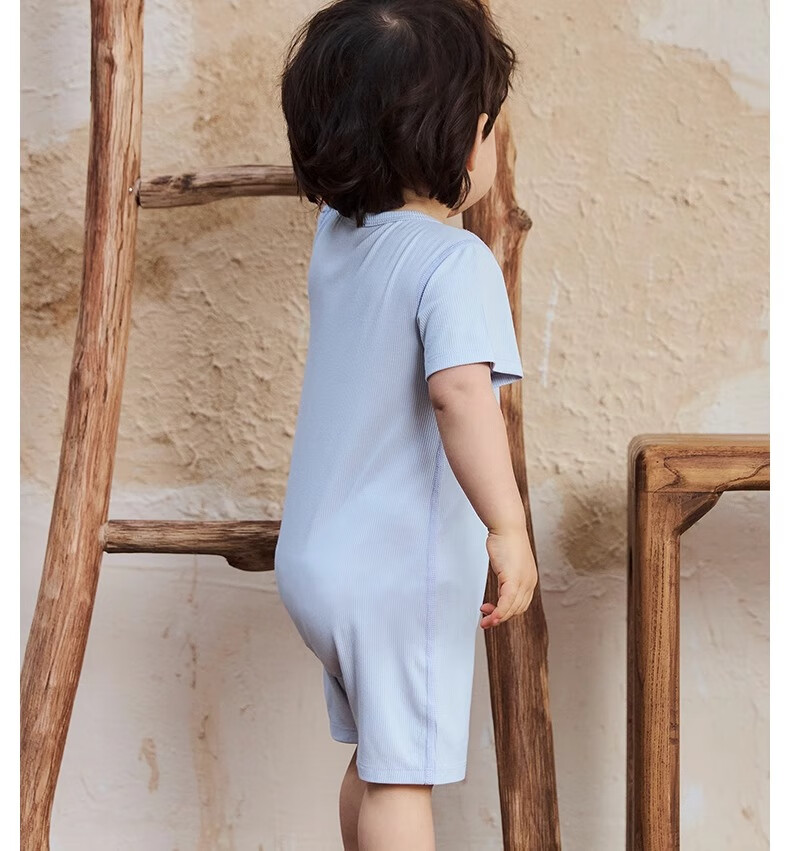 Niduoxiong Summer Baby Romper, Infant Clothing, Summer Outfit, Crawling Suit, Newborn Home Wear, Short-Sleeve Ice Silk 29