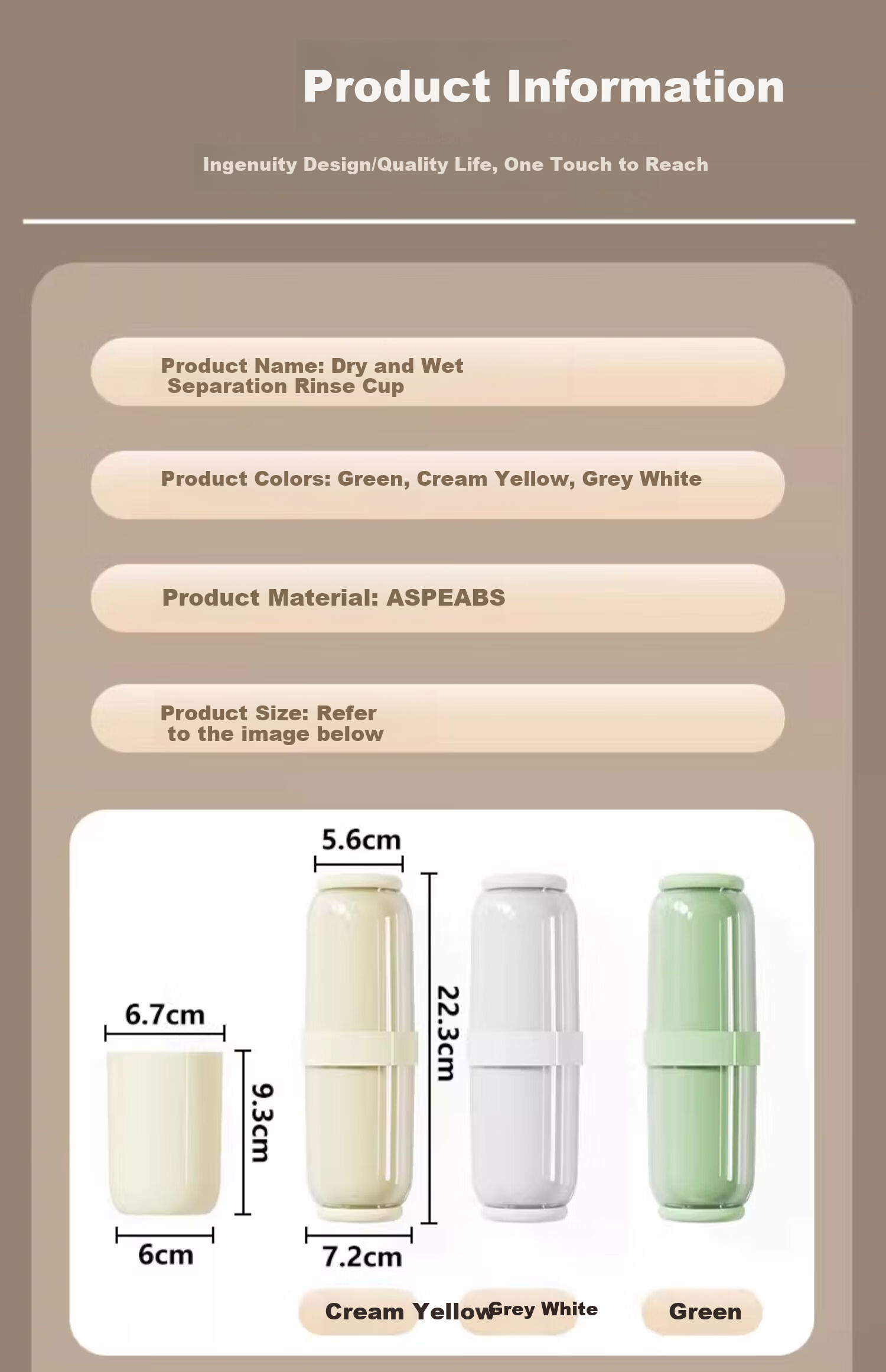 JAJALIN Ceramic Mouthwash Cup, Dopamine Contrasting Color Couple's Toothbrush Cup, Dormitory And Home Use Toothcup, Washing Cup, Toothbrush Cup 16