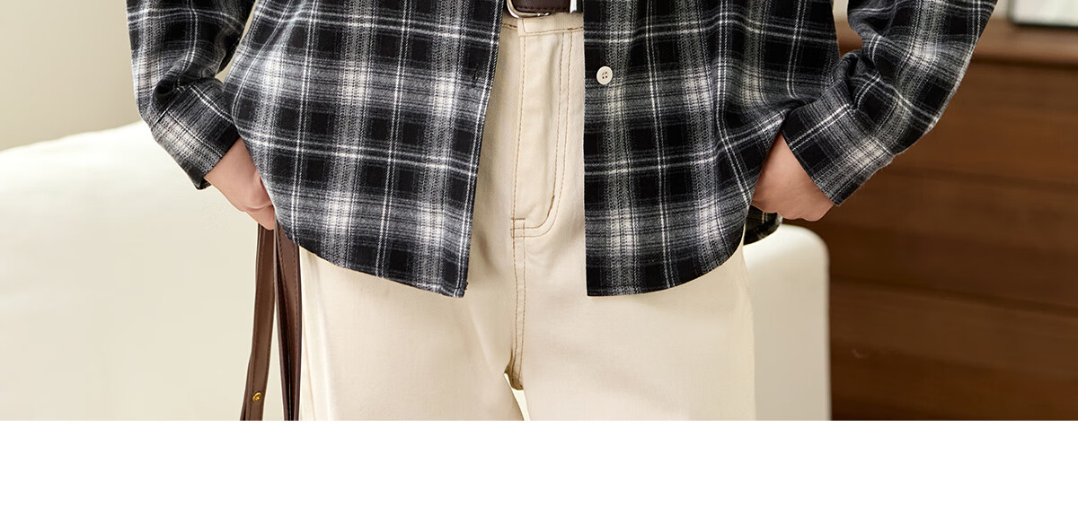 PinCai Women's Plaid Long Sleeve Shirt Spring Autumn Stylish Loose Vintage Versatile Blouse P143C2009 28