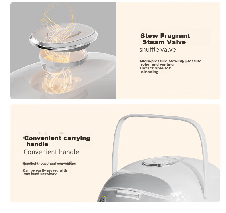 Triangle Rice Cooker, Small 3-Liter Capacity for 2-3 People, Smart Home Rice Cooker with Multiple Functions, Micro-Pressure Cooking Pot, 12-Hour Reservation, DRC-7ESL002D 12