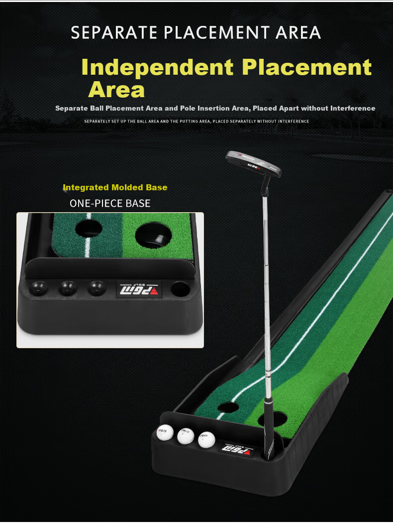 PGM Golf Putting Practice Device, Indoor Golf, Plastic Practice Device, Golf Accessories, Simulated Grass 4