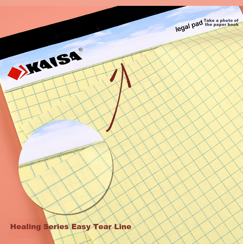 KAISA A4 Lined Notepad 50 Sheets WritePads 6-Pack KSU-0178 3