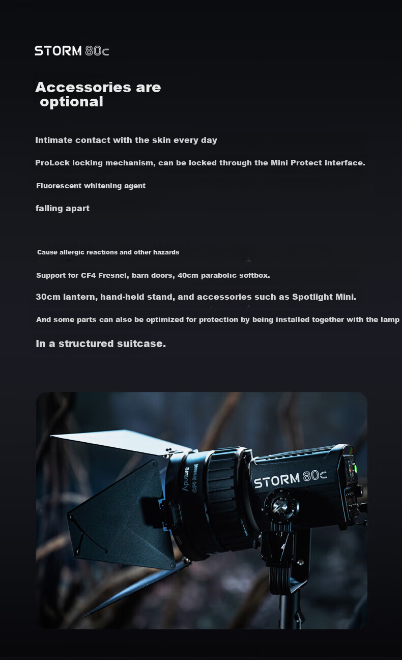 Aputure STORM 80c Portable Handheld Professional Fill Light for Live Streaming, Video Shooting, Comic Con, Portrait Photography, Outdoor Photography, BlAIR Color Mixing Full-Color Light 11