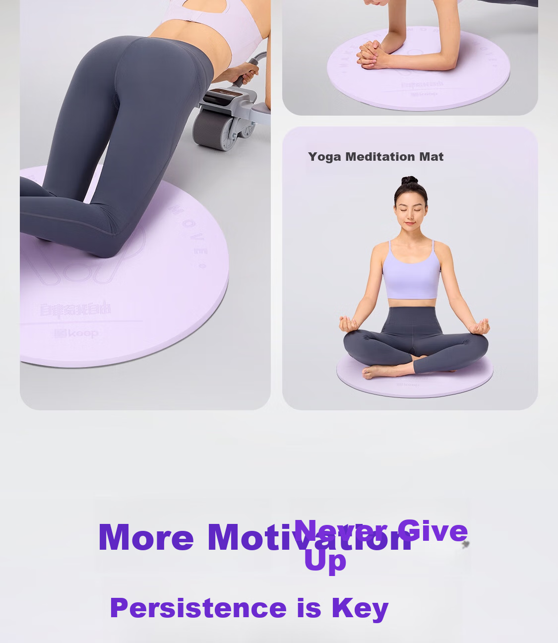 Keep Round Cordless Jump Rope Mat, Soundproof Thickened Shock-Absorbing Indoor Fitness Exercise Non-Slip Floor Mat for Home Use, 10mm 19