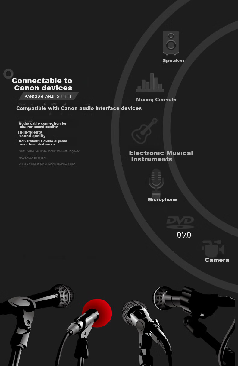 Beishanque Karaoke Microphone Extension Cable, 10 Meters, Karaoke Live Streaming Mic Cable, Mixer Amplifier Balanced XLR Cable, BSQ-K950 6