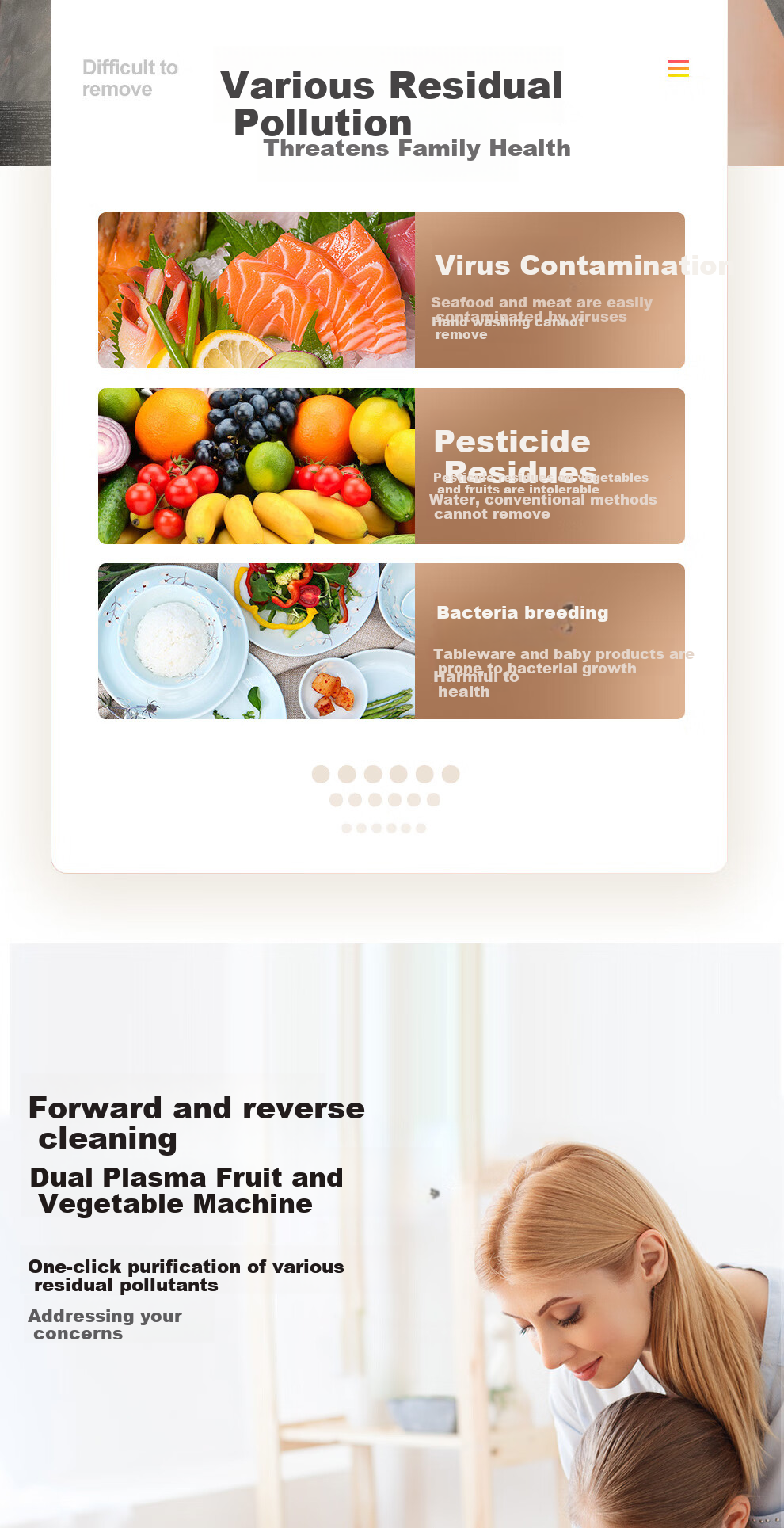GUGE German Food Ingredient Fruit And Vegetable Cleaning Machine, Automatic Washer [Titanium · Forward And Reverse Washing], Fruit Purifier, Sterilizer, Pesticide Residue Remover G99 4