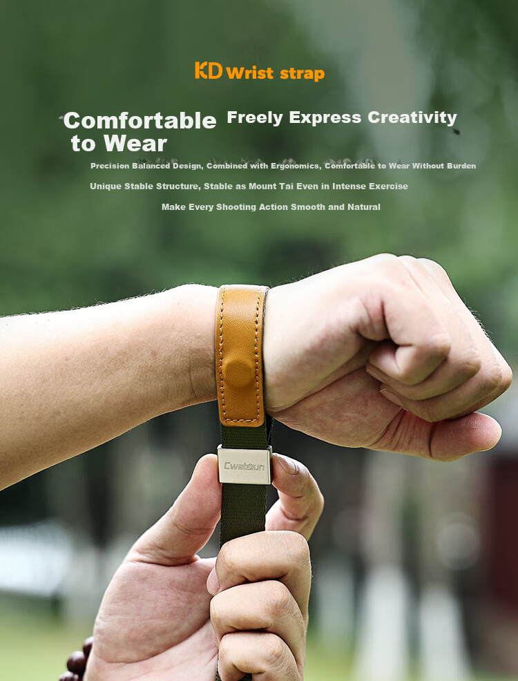 CWATCUN Camera Wrist Strap with Magnetic Quick Release Buckle, Compatible with Sony, Fuji, Canon, Niko 4