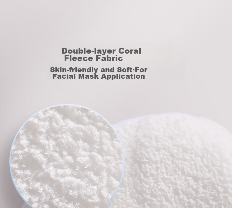 Goood Hot Compress Towel, Cold Compress Face Mask, Face Cloth for Beauty Salon, Coral Fleece Face Mask, Soft Skin Hydrating Facial Towel [Double-Layer + Strap + Nose Hole Design] 15