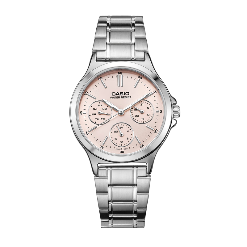 CASIO Women's Business Leather Strap Analog Quartz Watch [Valentine's Day Gift] LTP-V300D