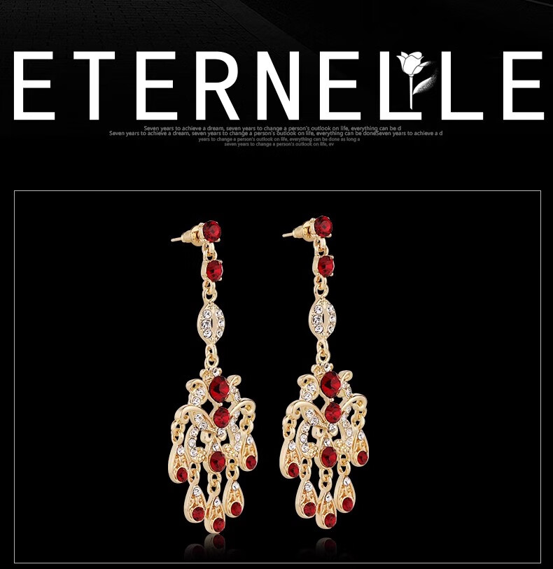 Eternelle European And American Original Design Earrings for Women, Elegant Internet Celebrity Versatile High-End Retro Style Ear Jewelry 7
