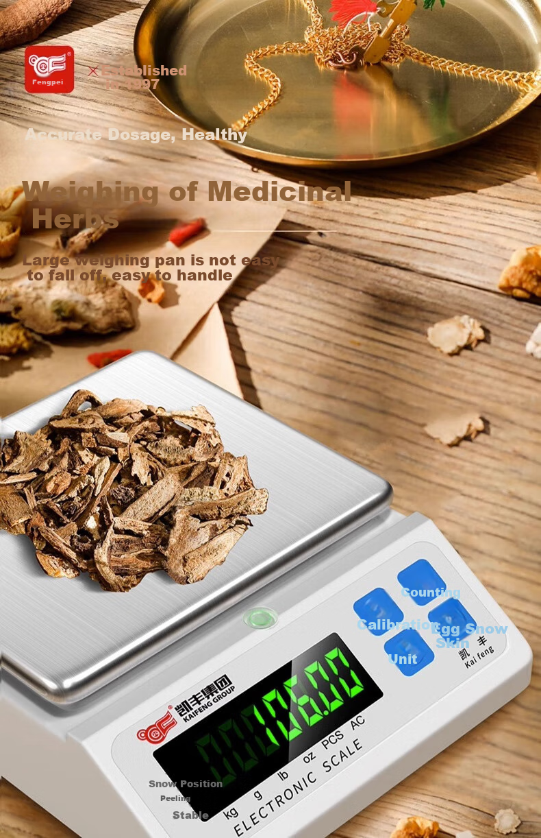 Kaifeng Electronic Balance Scale, 0.01g High Precision Electronic Scale, Laboratory Precision Analysis Balance, Gold Jewelry Scale 8