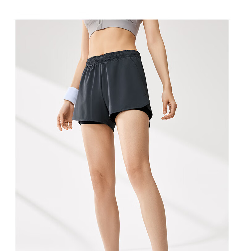 361° Women's Sports Shorts Spring Summer Sun Protection Quick-Dry Running Fitness Cooling Loose Lined Pants 662624702H-3 25