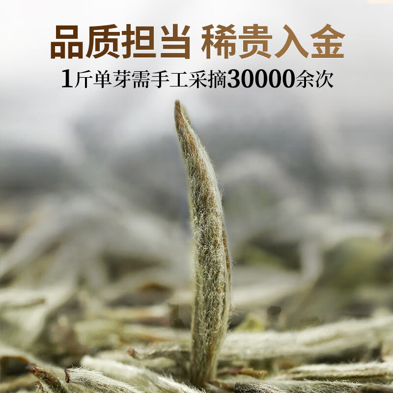 传奇会茶叶白茶5年白毫银针荒野福鼎白茶老白茶散茶罐装100g送礼