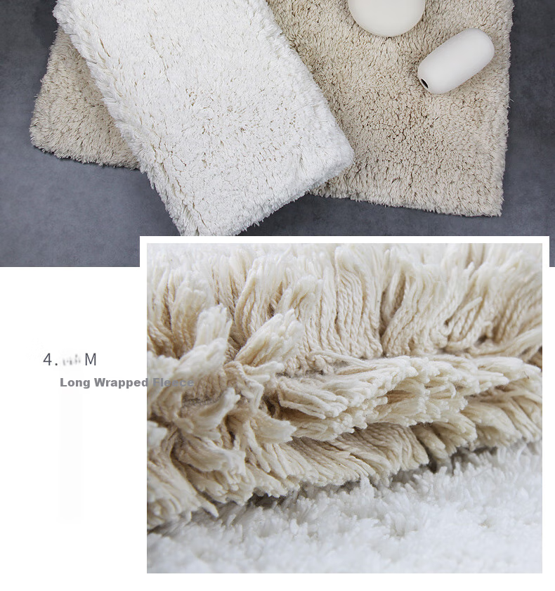 Amarelle Yijing Tiancheng Five-Star Hotel Non-Slip Floor Mat, Machine Washable, Mat06 Off-White (50*80cm) 8