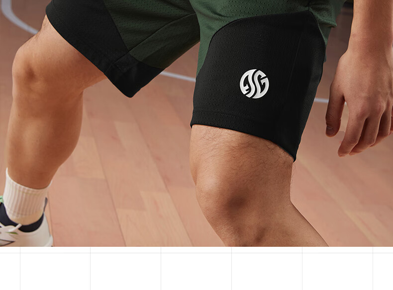 361° Men's Pants, Spring And Summer Loose-Fit Color Block Knitted Shorts, Casual Outdoor Basketball Sports Pants, 652521706-3 20