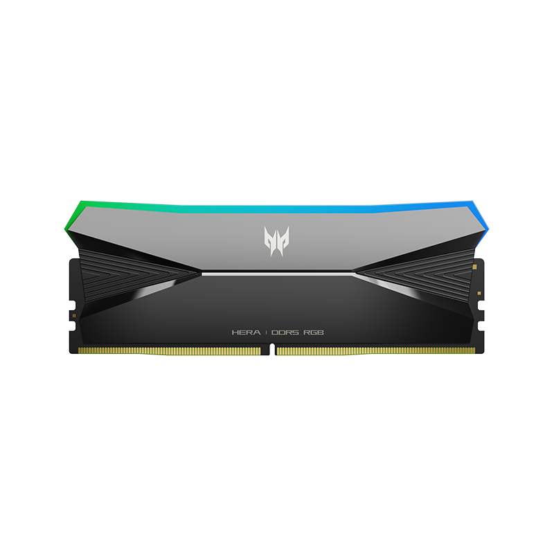 PREDATOR 48GB (24GBx2) DDR5 8400MHz Desktop Memory Hera Yingfeng Series RGB Light Bar (C40) Shadow Black AI Computer Accessories