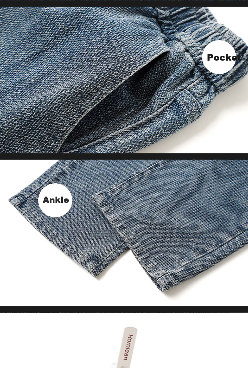 Homlean Vintage Jeans for Men, Summer Starry Sky Pattern, Fashionable Versatile Loose Straight Casual Trousers, 8021 Medium Blue 3XL 8