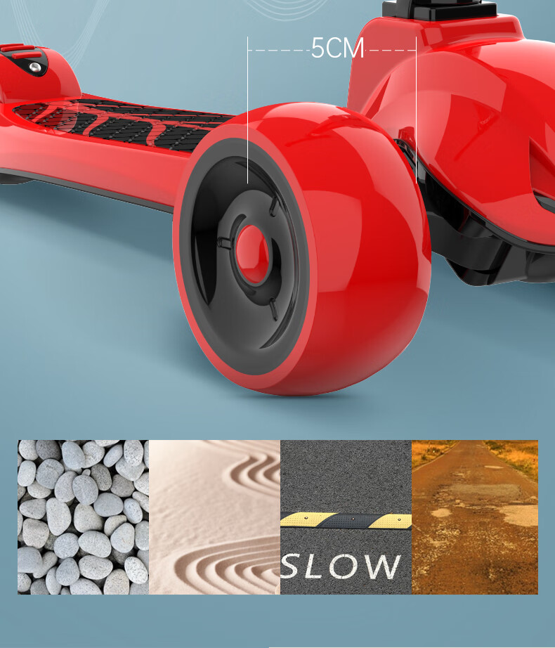 SWAY Scooter for Children 2-15 Years Old, Toddler Scooter, Big Kids' Scooter for Boys And Girls, with Flashing Wheels, Foldable Children's Kick Scooter 12