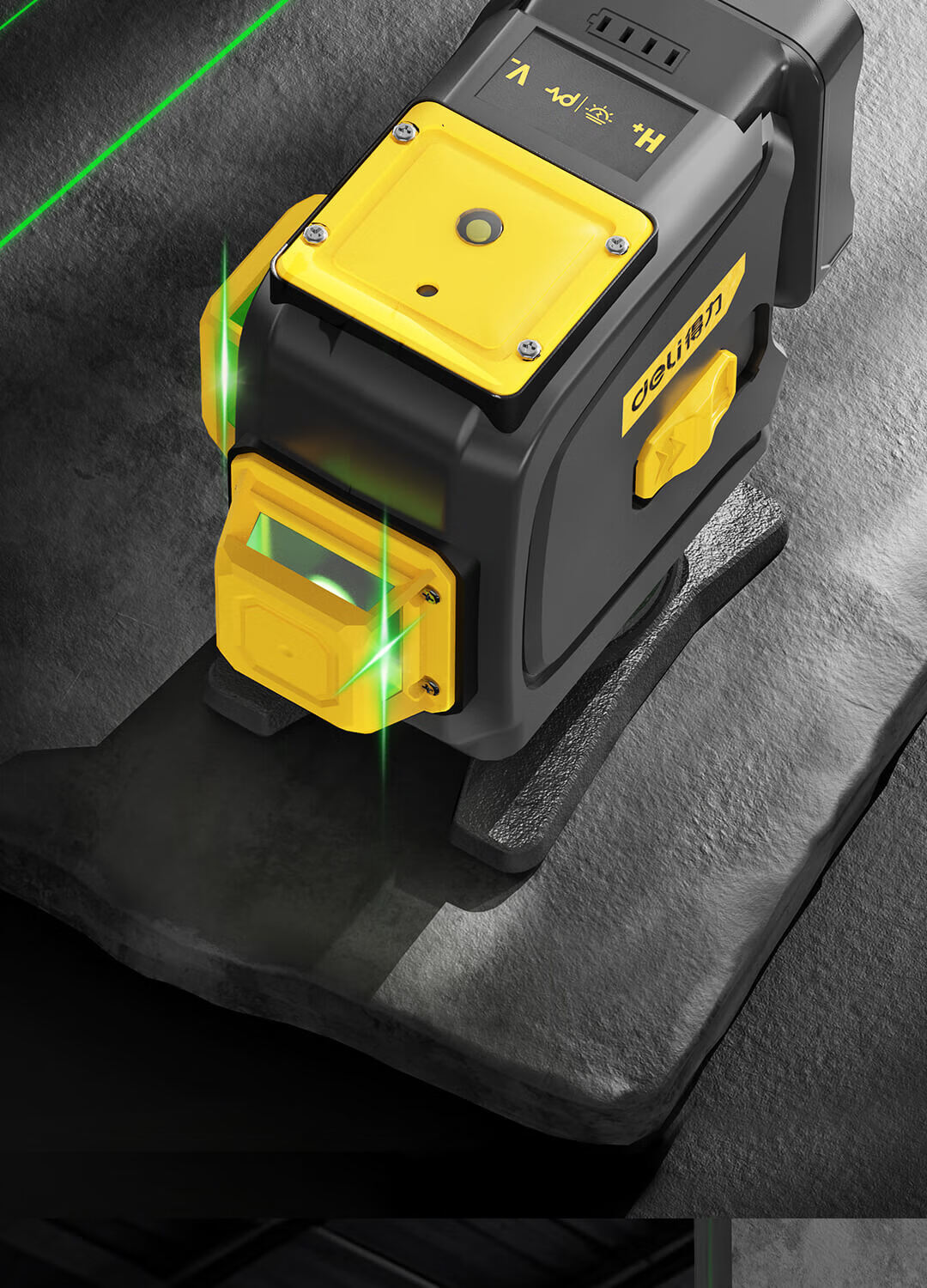 Deli Green Light 16-Line Dual-Electrical Laser Level, Infrared Outdoor High-Brightness High-Precision Automatic Leveling, Floor And Wall-Mounting Instrument 7