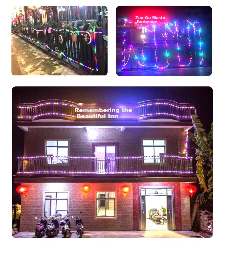 Fanyao LED Light Strip, Outdoor Waterproof Ultra-Bright, Neon Festival Atmosphere Light Strip, 220V Flashing, 144 Beads/meter - 100 Meters 5