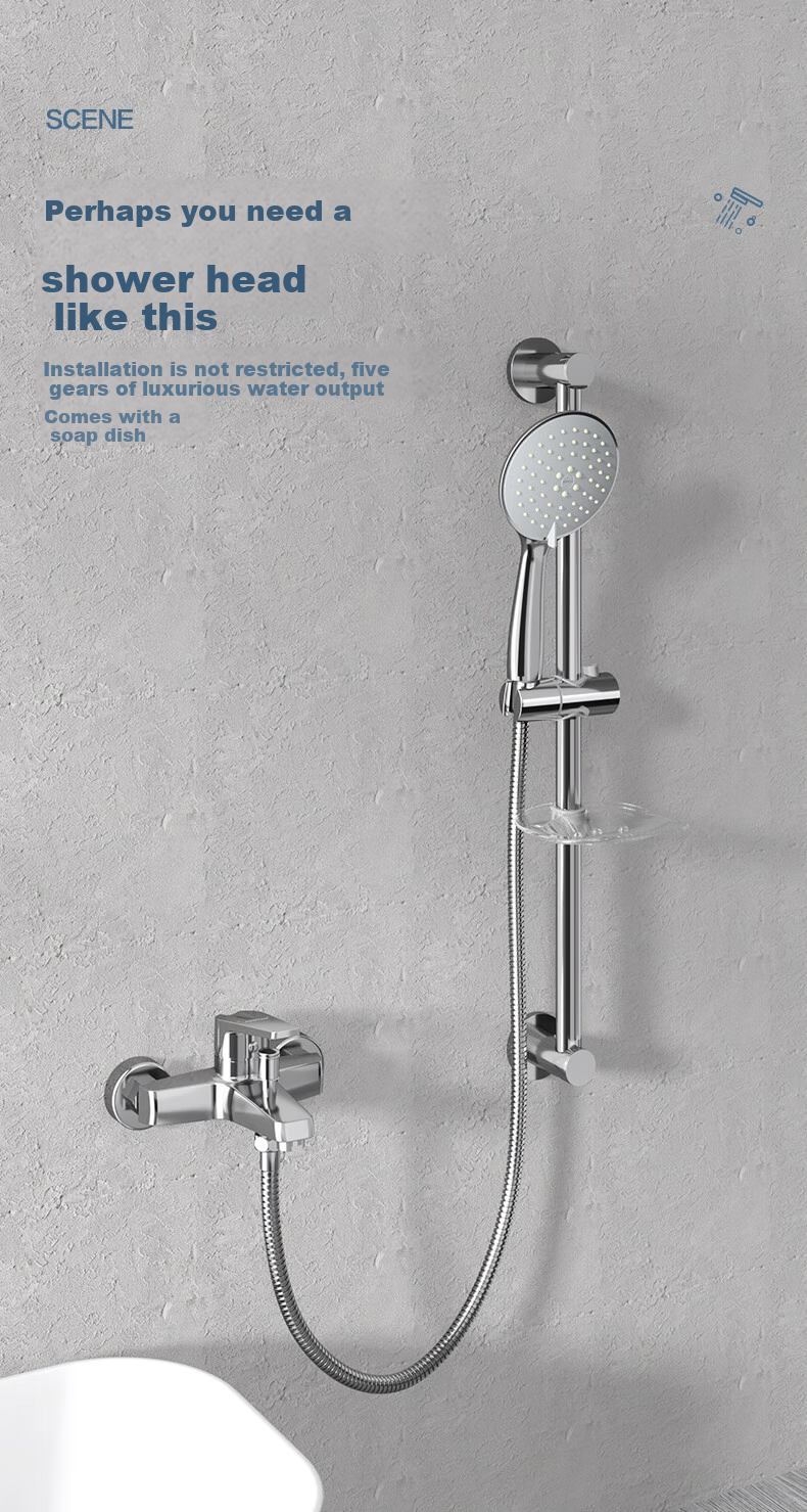 ARROW Brass Shower Head, High-Pressure Handheld Shower Sprayer, Simple Shower Head 2