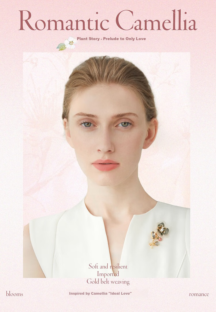 She's Overture, Camellia Hair Tie, Ladies Ponytail Hairband, Birthday Gift for Girlfriend 1