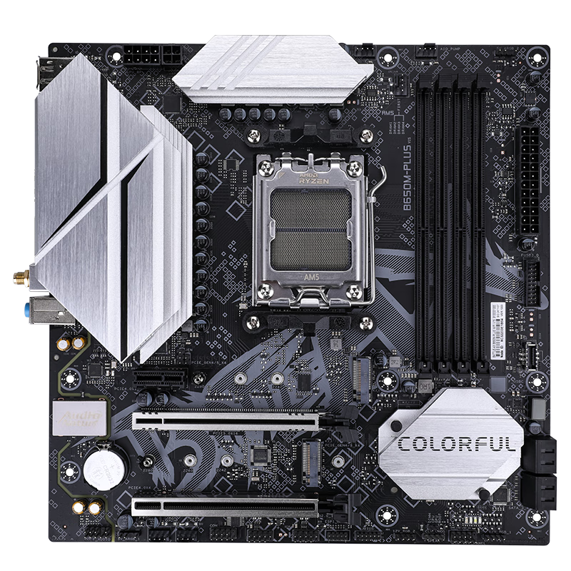 Colorful BATTLE-AX B650M-PLUS WIFI V15 Black Blade Motherboard Supports CPU9700X/8700G/7800X3D (AMD B650/AM5)