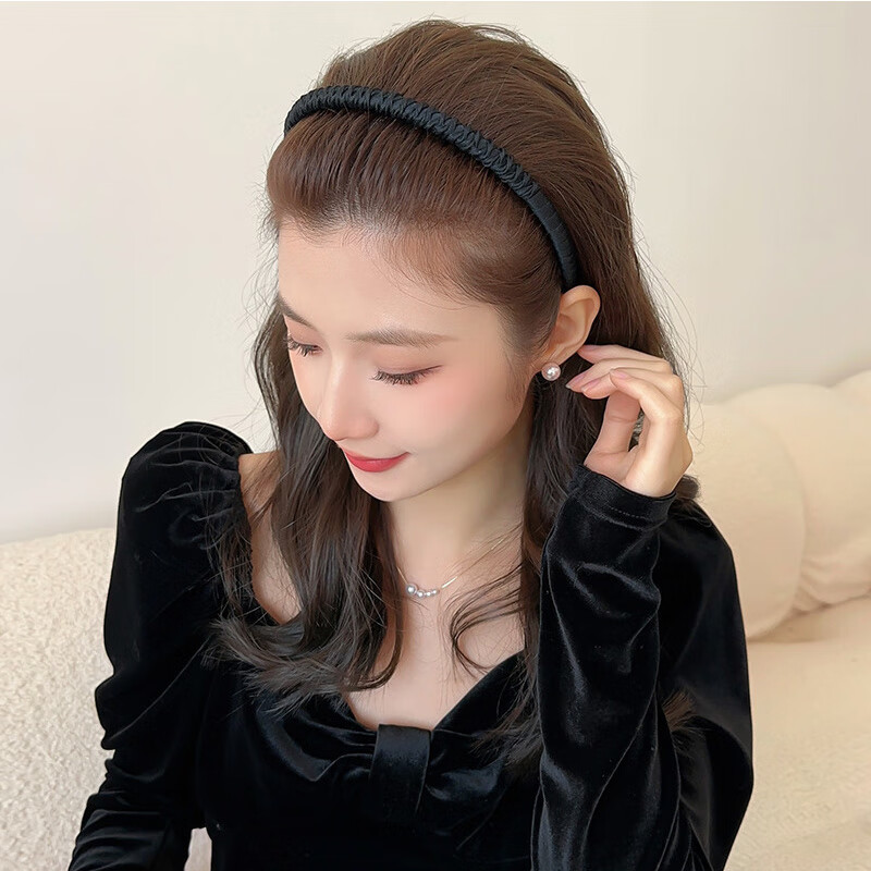 Huangjiamima Headband for Women, Elegant Hair Accessory for Going Out, High Crown Trendy Princess Style, Student Hair Clip with Teeth, Non-Slip Desig 1