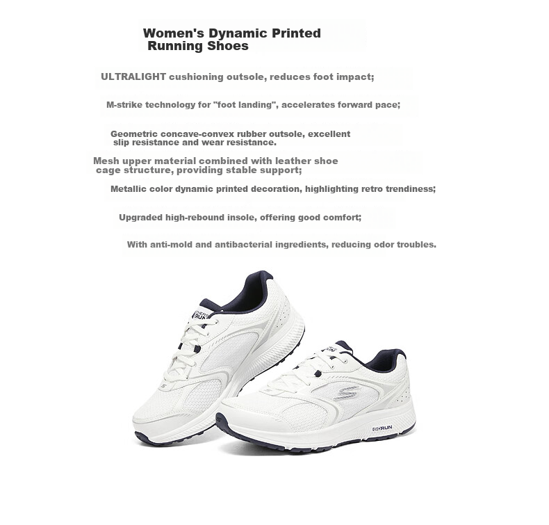 Skechers Twilight Shoes, Women's Running Shoes, Training Shoes, Soft-Soled Shock-Absorbing Sneakers, Casual Walking Shoes, 128280 1