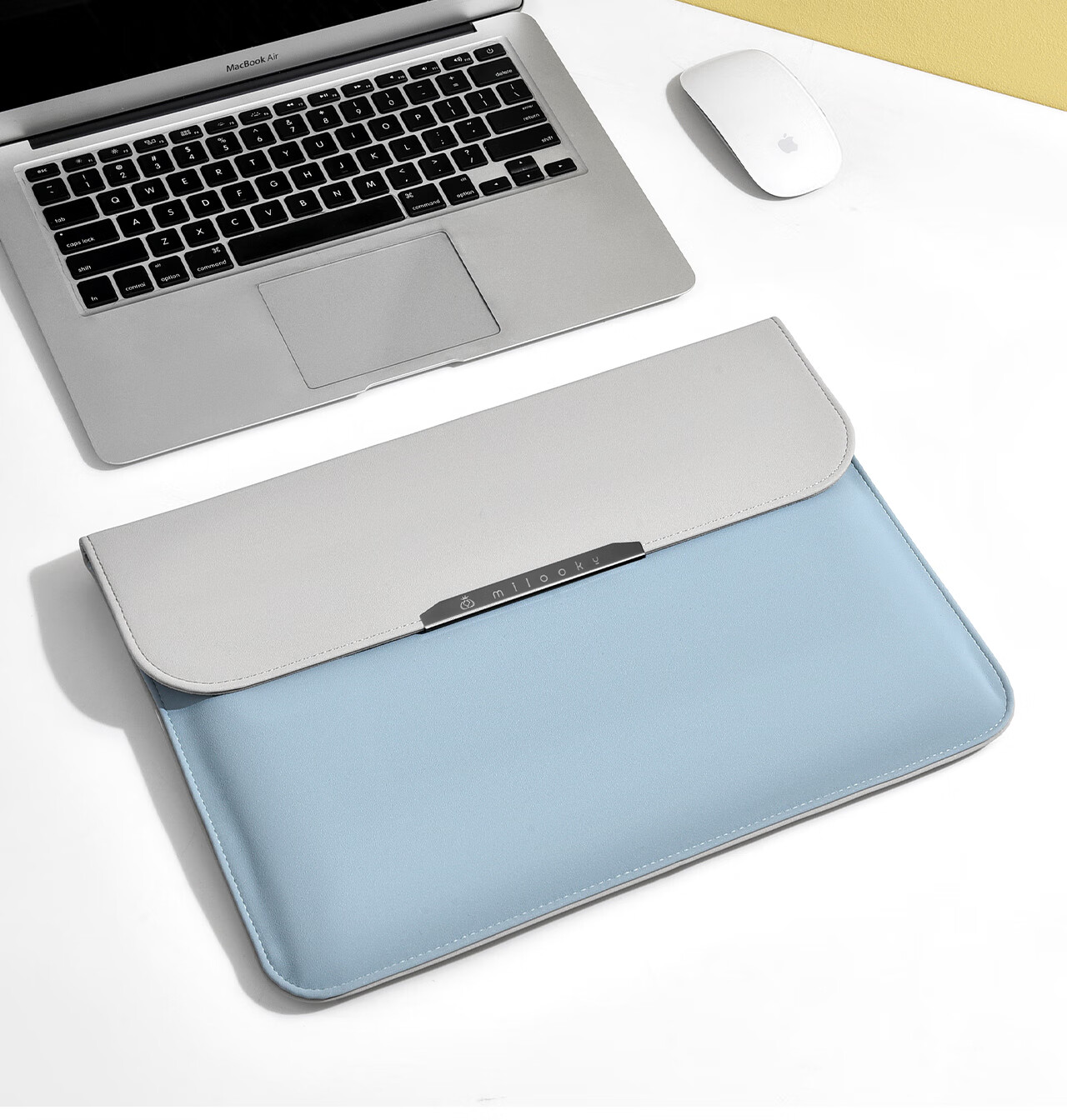 DIY Workshop 13-inch Laptop Stand Sleeve Unisex Business Multifunctional Portable Protective Case Compatible with MacBook Air 13.6 Laptop Sleeve 15