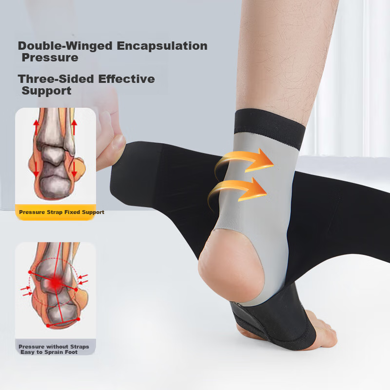 NAILEKESI N Ankle Brace, Post Sprain Recovery Support, Ankle Injury Basketball Sports Medical Ligament Injury Joint Fixation L