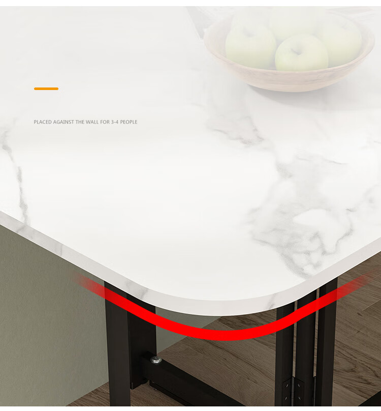 Huanaxin Folding Table, Dining Table, Simple Eating Table, Multifunctional Mobile Collapsible Round Table, Tri-Fold Single Table CJ196 12