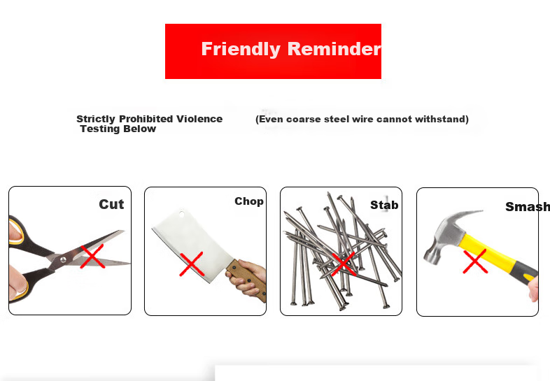 Ams Cut-Resistant Gloves, Anti-Bite Anti-Stab Fishing Knife-Proof Stainless Steel Metal Wire Kitchen Cutting Butchering Specialized One Pair 1706 10
