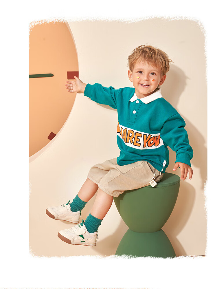Kids.ing Cadix Baby Sneakers Spring Season Boys Girls Toddler Kindergarten Functional Soft-Soled Sports White Shoes Green Size 28 6
