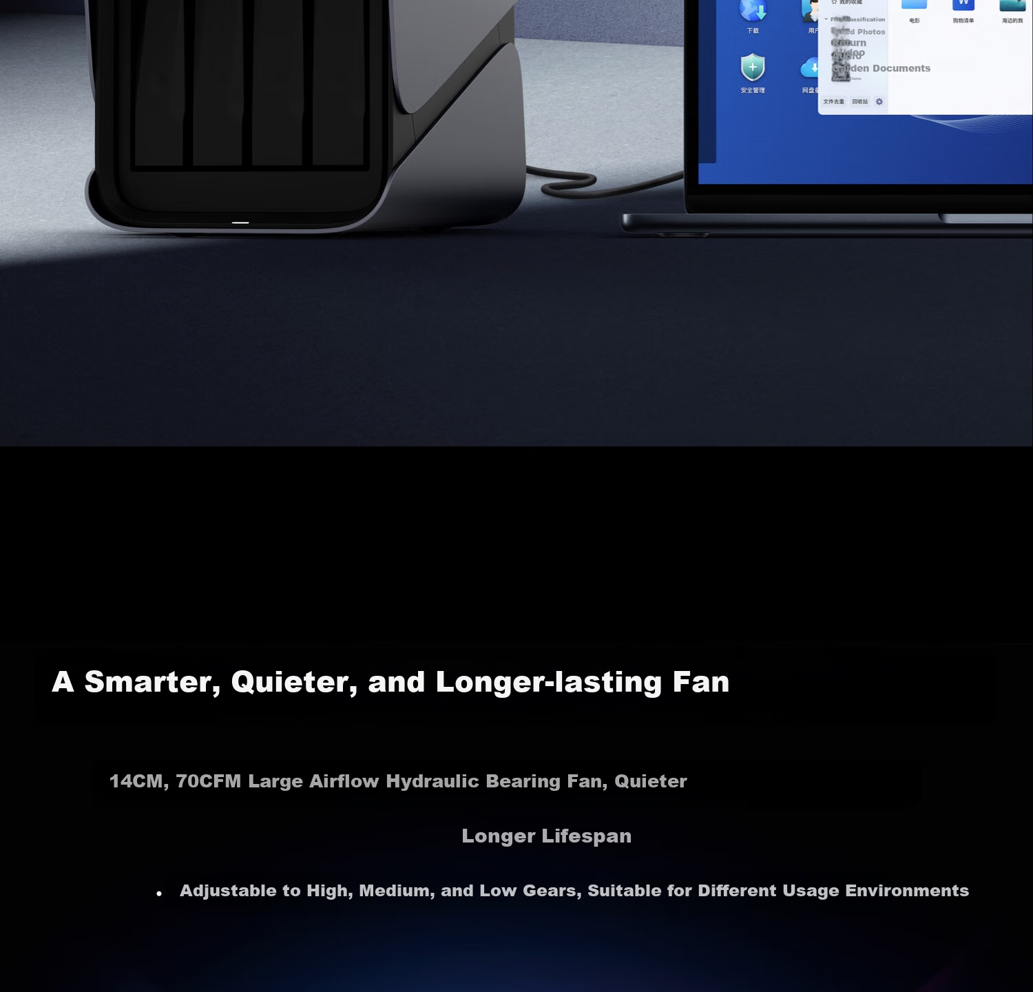 Jikongjian Private Cloud New A4 Hard Drive Enclosure, Four-Bay SATA Type-C Network Storage Server Expansion Device (Without Built-In Hard Drive) 13