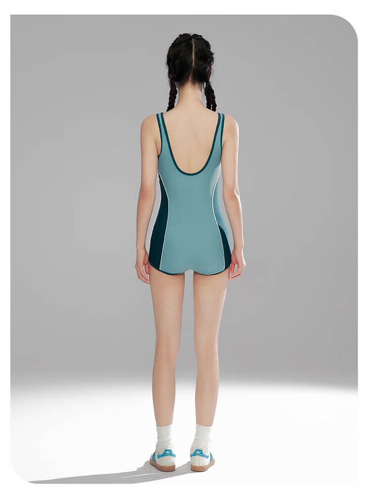Sanqi Competitive One-Piece Swimsuit for Women, 2025 New Professional Training Large Size Conservative Boyshort Fitness Hot Spring Swimming Suit M 6