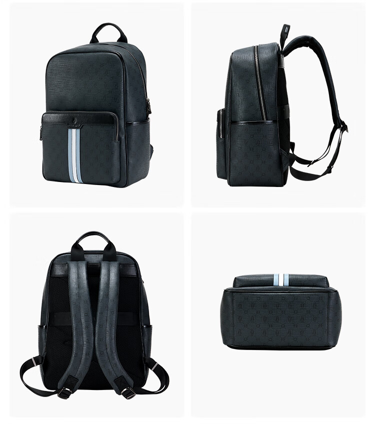 Hush Puppies Men's Backpack, Large Capacity, Fashionable Casual Backpack, Laptop Bag, Multifunctional Gift for Boyfriend 1
