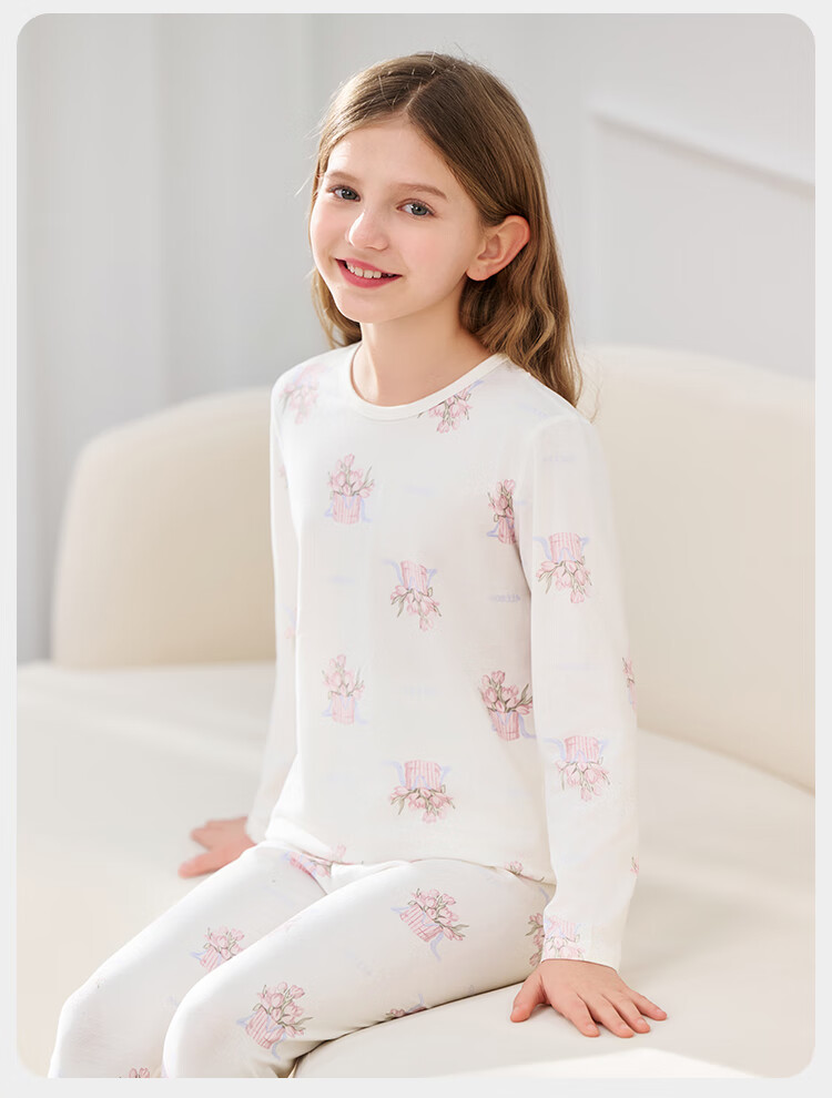 YEEHOO Cool Lenzing Modal 10A Antibacterial Boys' Pajamas Homewear Set for Youth 6-12 Years 6
