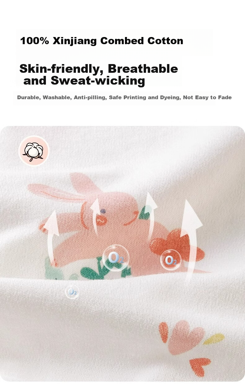AIBEDILA Newborn Baby Romper Spring And Autumn Style, Pure Cotton Onesie, Unisex Baby Mid-Open Crawling Suit, Early Autumn Bodysuit, Size 66 6