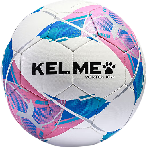 KELME Soccer Ball Size 5 for Competition And Training, Middle School Physical Education Exam Student Size 4 Machine-Stitched Wear-Resistant Special Ball, Pink And Blue
