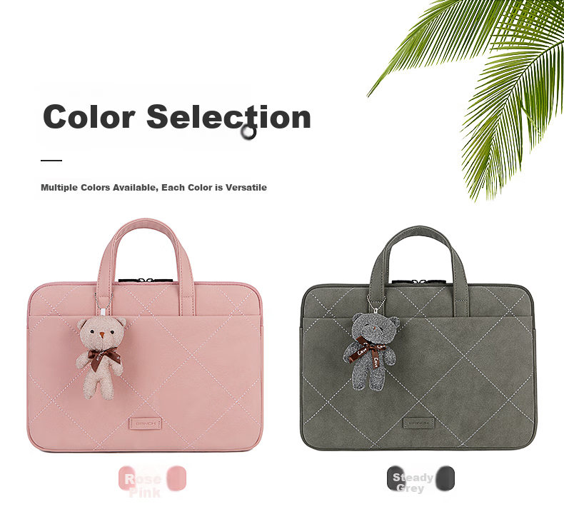 BRINCH Laptop Bag for Women, 13.3-Inch Business Commute Simple Style, Suitable for Apple And Huawei Notebooks 6