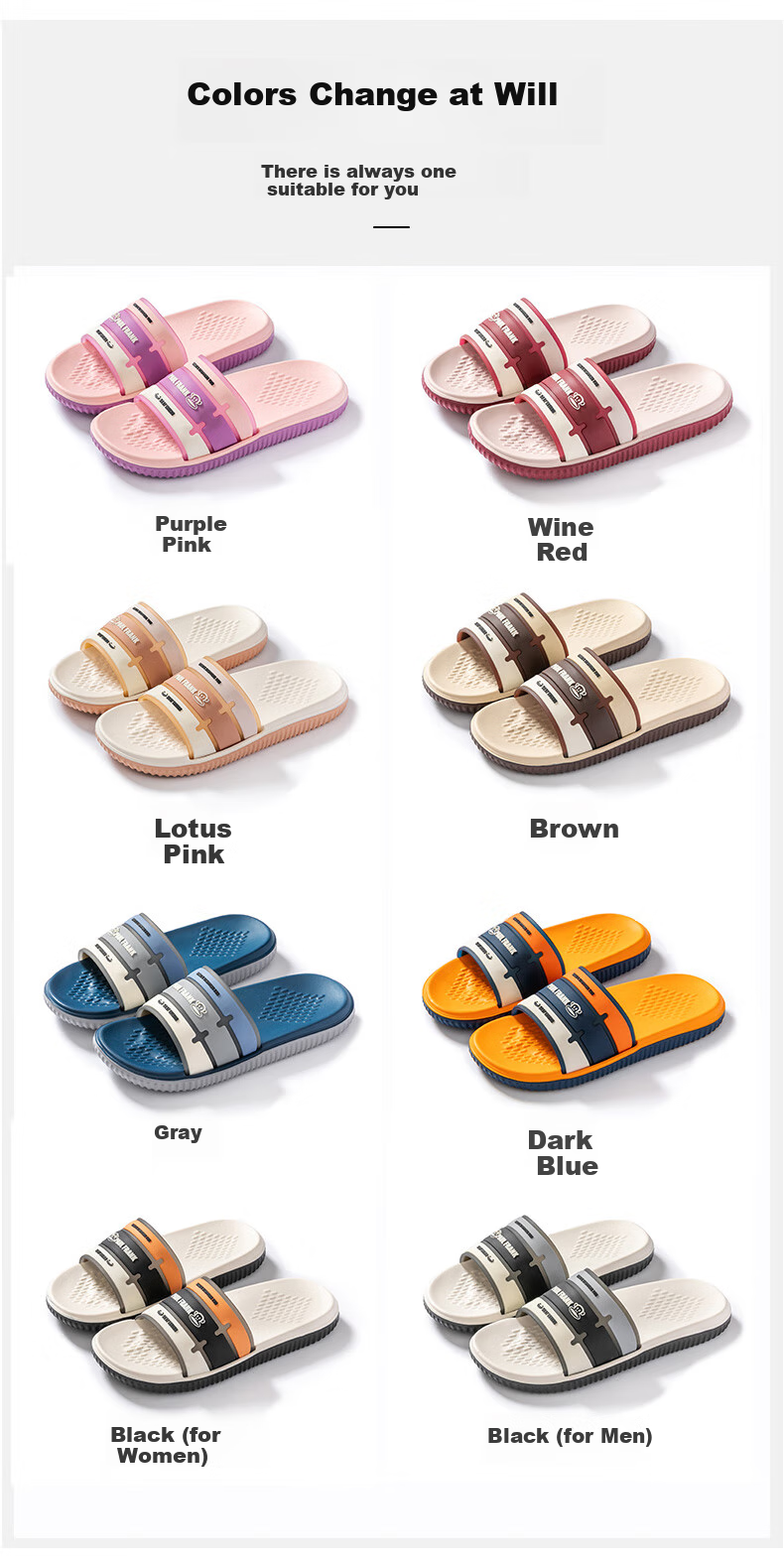 PaulFrank Paul Frank Lightweight Slippers Spring And Summer Men's And Women's Home Soft Elastic Outdoor Thick-Soled Squishy Sandals 241 Black Women's 38-39 9