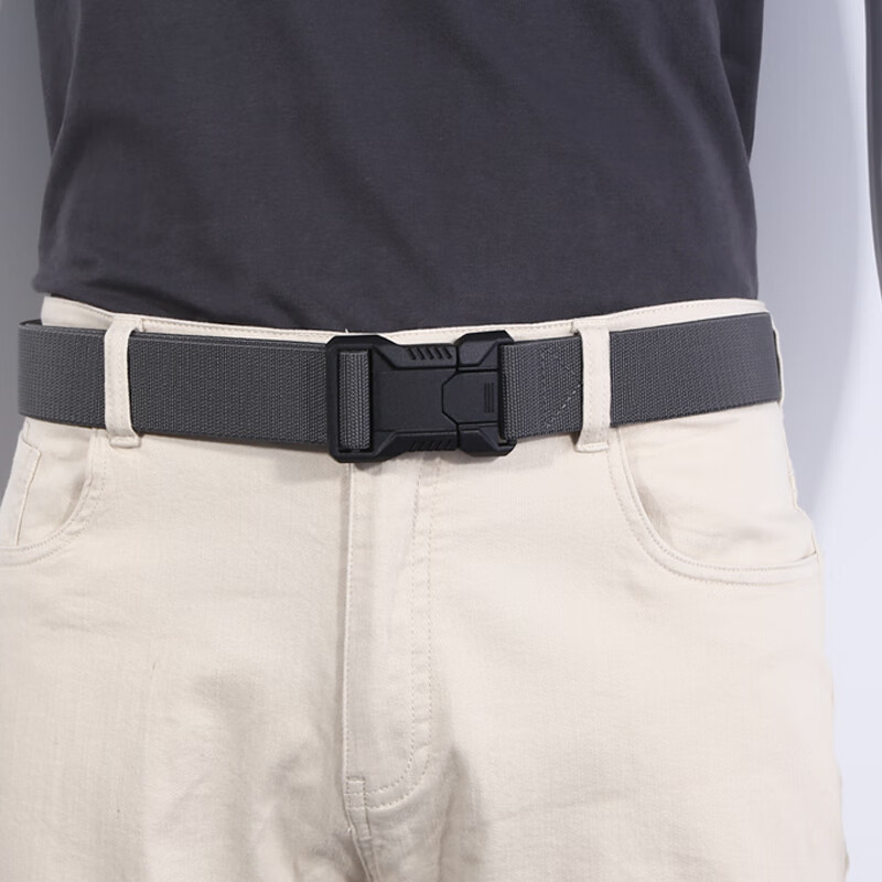 Gugeti Men's Leather Belt, Casual Trouser Belt, Outdoor Sports Military Training Tactical Woven Elastic Waistband, Father's Day Gift 3