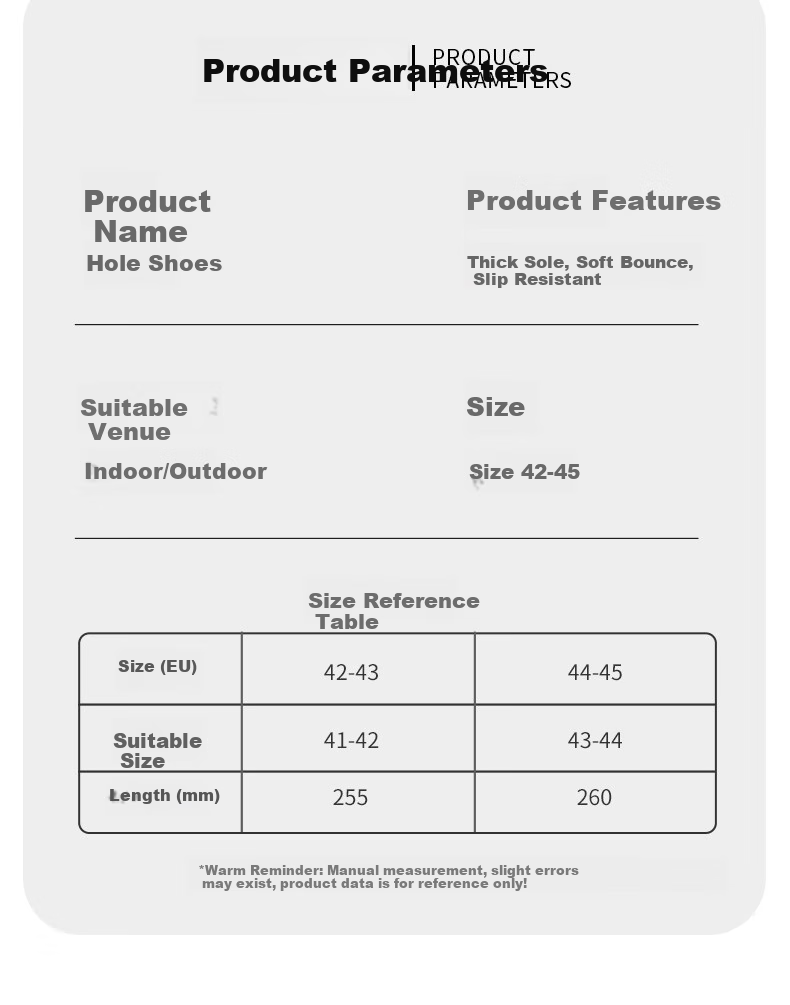 FOOTOPPO Thick-Soled Perforated Shoes for Men, Summer Outdoor Beach Slippers, Comfortable Cushioning Sandals for Men, Non-Slip And Odor-Resistant Bubble Sandals 11